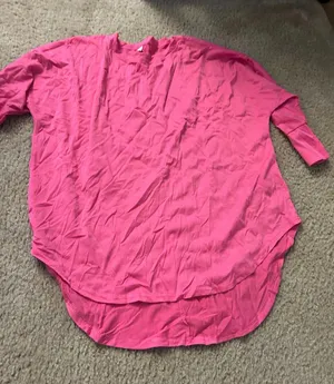 Woman top shirt size xl pink cute thumbnail 1