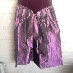 Vintage Jessica McClintock Homecoming Dress Off Shoulder Velvet Taffeta 8 thumbnail 7