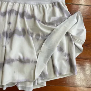 Lululemon Court Rival High Rise Skort Purple Tie Dye Skirt w Shorts Sz 12 🧡🎀 thumbnail 13