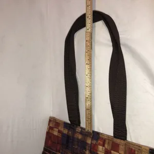 Donna Sharp Multicolor Quilted Shoulder Bag Outer And Inner Pockets Brown Red thumbnail 13