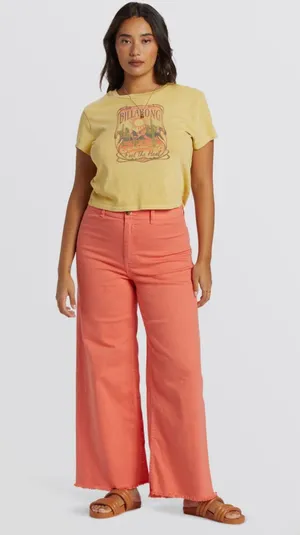 Billabong Free Fall High-Waist Pants 31” Papaya thumbnail 1