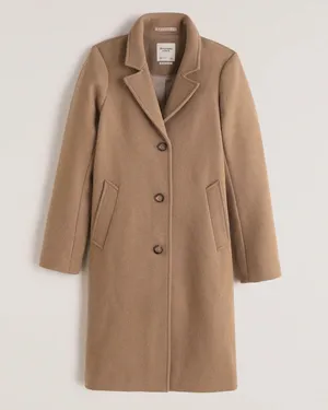 Abercrombie Wool Blend Dad Coat thumbnail 1