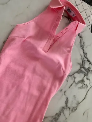 Pink Halter Dress thumbnail 3