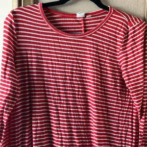 FINAL MARKDOWN GAP Vibrant Red and White Striped t shirt dress medium thumbnail 7