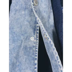 BLANK NYC Chunky Knit Denim Sweater Jacket Womens S Trucker Indie 90s Scandi thumbnail 10