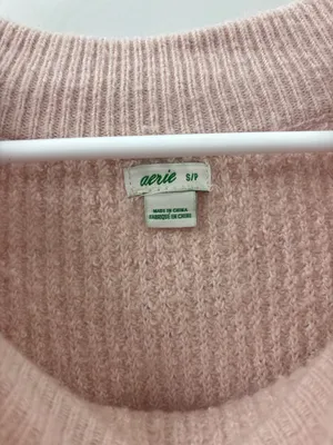 Aerie oversized sweater pink thumbnail 5