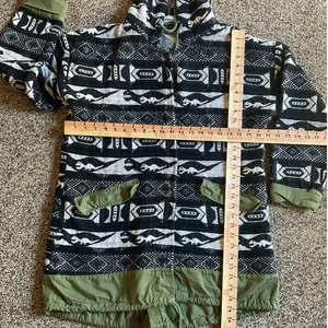 Sloane Rouge Women’s Hooded Jacket Aztec Tribal Print Size M Boho thumbnail 4
