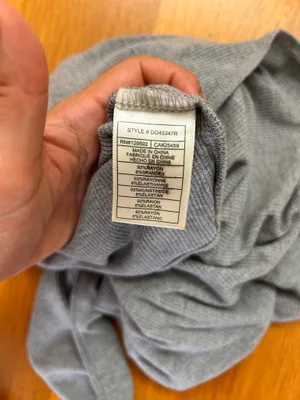 Steve Madden Grey V-Neck Long sleeve Tops thumbnail 5