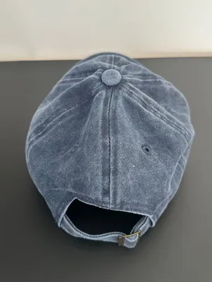 Chris Brown Breezy Graphic Distressed Denim Baseball Hat One Size Blue thumbnail 2
