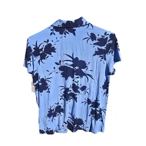 Soma -1969 NWT Cool Nights Pajama Top Blue Floral Short‎ Sleeve Shirt Medium thumbnail 6