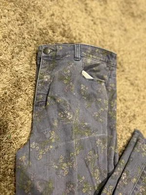Floral denim jeans thumbnail 3