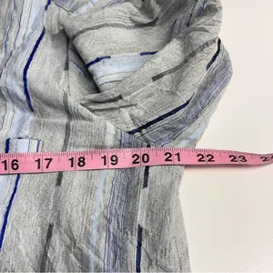 Imperfect Koch women’s long sleeve button down shirt textured cotton blend large thumbnail 11