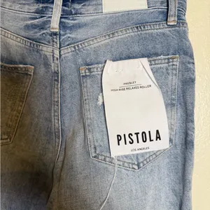 Pistola Presley High Rise‎ Relaxed Roller Jeans in Primetime thumbnail 4