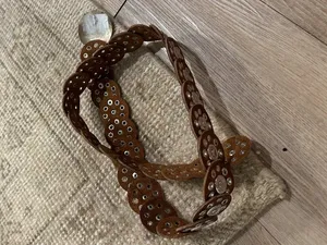 FREE PEOPLE Baby Follow Your Arrow Belt in Tan Size Small/Medium thumbnail 3