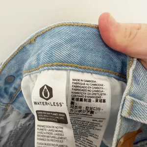 Levis 501 Distressed Button Fly Jean Shorts Sz 29 thumbnail 2