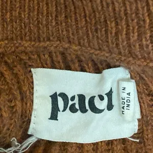 Pact Women's Brown Rib Knit Long Sleeve Pullover Sweatshirt Sweater Top Size S thumbnail 3