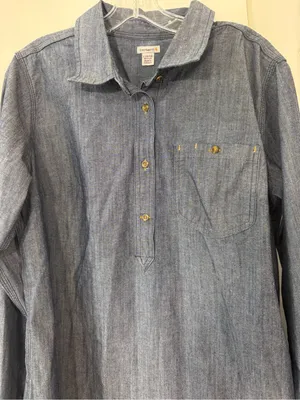 Carhartt Chambray Denim Button-Down Pullover Shirt thumbnail 6