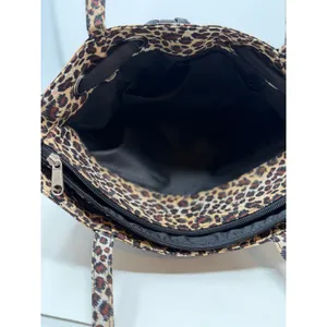 Women's Animal Print Handbag Three Sections Side Zipper Two Side Pockets thumbnail 6