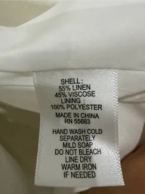 New! H by Halston White Linen Blend Double-Breasted Blazer - Size XL thumbnail 7