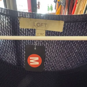 LOFT Navy Knit‎ Sweater thumbnail 2