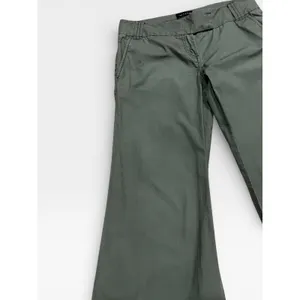 The Limited Lowrise Boho Flare Wide-leg Cotton Khaki Pants thumbnail 5