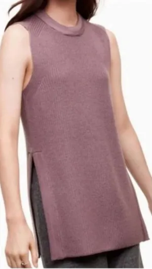 Aritzia Wilfred‎ Palmier Sleeveless Tunic Sweater Purple Size Medium thumbnail 1