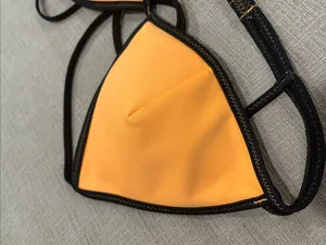 Orange Triangl Bikini Top and Bag FLAW thumbnail 6