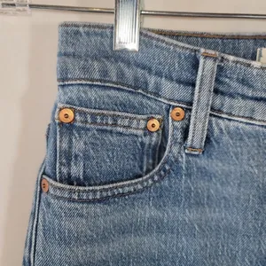Madewell The Perfect Vintage Jean Raw Hem Edition Blue MidRise Women's Size 23 thumbnail 15