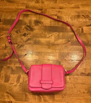 Fossil Taryn pink leather crossbody bag thumbnail 1