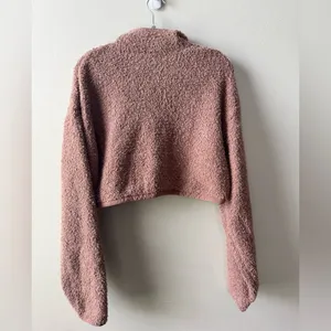 Skims cozy knit cropped sweater thumbnail 2