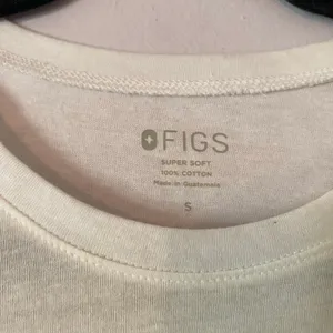 FIGS White "Awesome Humans" Long Sleeve Super Soft Underscrub Undershirt Small thumbnail 3