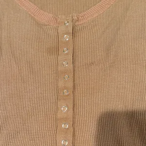 Forever 21 H&M Women's Beige Button-Down Shirt thumbnail 2