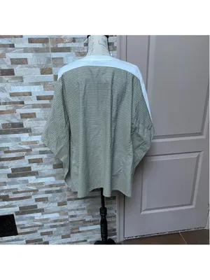 zara women white cotton tunic t-shirt London Sz L thumbnail 9