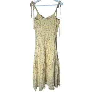Bardot Floral Ditsy Tie Shoulder Midi Dress Yellow Size 8 thumbnail 9