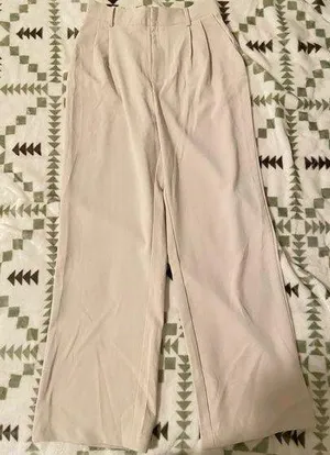 White wide leg trousers Size L thumbnail 1