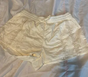 Aerie white flowy shorts  thumbnail 3