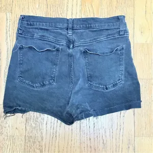 MADEWELL‎ High Rise Denim Shorts Black size 29 thumbnail 3