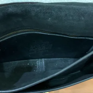 Vintage COACH 9850 Compartment Bag Black Glove Tanned Cowhide Leather Crossbody thumbnail 9