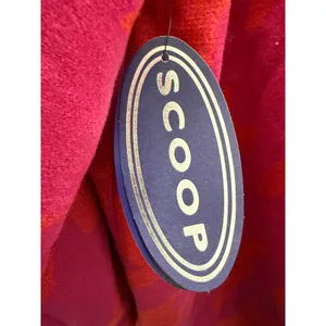 Scoop Oversized Houndstooth Wool Blend Shacket Pink Orange L 12 14 NWT NEW‎ thumbnail 9
