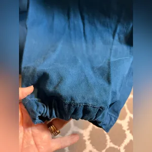 Urban Outfitters Blue Jogger Pants denim blue elastic baggy drawstring ankle Y2K thumbnail 14