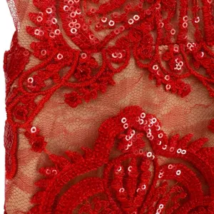 NWT Free People Night Shimmers Mini Dress Red Lace Sequin V Neck Size 10 Glam thumbnail 10