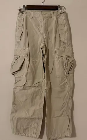 Aritzia TNA Supply Cargo‎ Pant 90s Y2K Baggy Loose Cargo Pant 100% Cotton Size 2 thumbnail 1