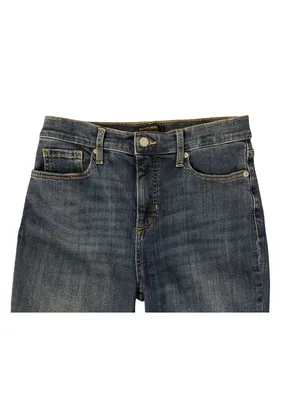Banana Republic Womens 27/4 High Rise Bootcut Jeans Dark Wash USED thumbnail 12