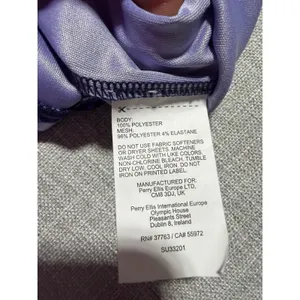 PGA Tour Womens XS Sleeveless Golf Polo Purple Floral Athletic Shirt thumbnail 6