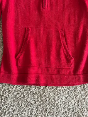 Lauren Ralph Lauren Classic Red Quarter Zip Pullover L/G thumbnail 5