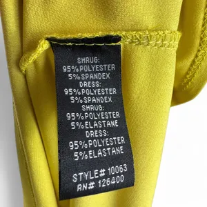 Antthony Womens Chartreuse Yellow Green Ring‎ Detail Wrap Midi Dress Medium USA thumbnail 5