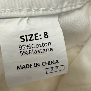 Dokotoo Womens Size 8 Off White Wide Leg Utility Cargo Pants High Rise Denim thumbnail 7