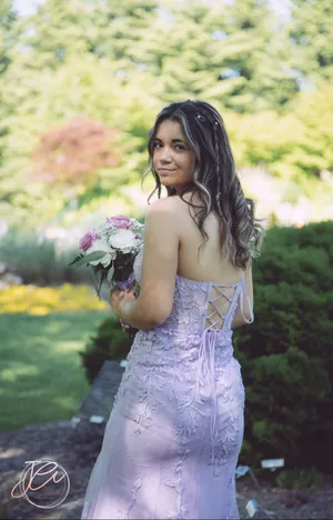 Prom Dress Purple Size 4 thumbnail 7