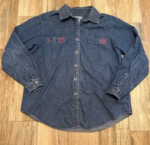 Vintage Pendleton Knockabouts Women's Southwestern Denim Button Down Shirt thumbnail 1