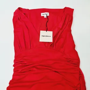 Superdown Farrah Ruched Dress in Red XS thumbnail 5